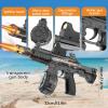 2 Pack Electric Water Gun for Kids Adults,2026 New Transparent Water Blaster Squirt Guns with Flashing Light,Range up to 28FT, Summer Outdoor Toy for Swimming Pool Beach Party(Grey Blue) view 4