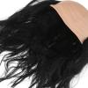 FUNOMOCYA Novelty Balding Cosplay Wig Black Halloween Costume Accessory for Men Masquerade Party Carnival Funny Bald Cap Wig view 2