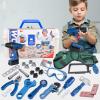 25 Pcs Kids Tool Set Realistic Toddler Construction Set with Electronic Drill for Boys Enhance Hands On ls view 2