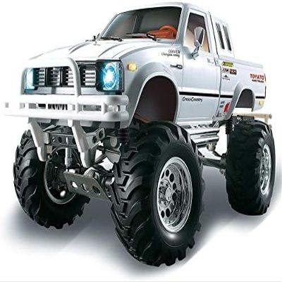 wheelfun HG 1/10 4WD RC Pickup Truck 4X4 Rally Car Racing Crawler KIT Model Chassis Gearbox White, for Ages 14+