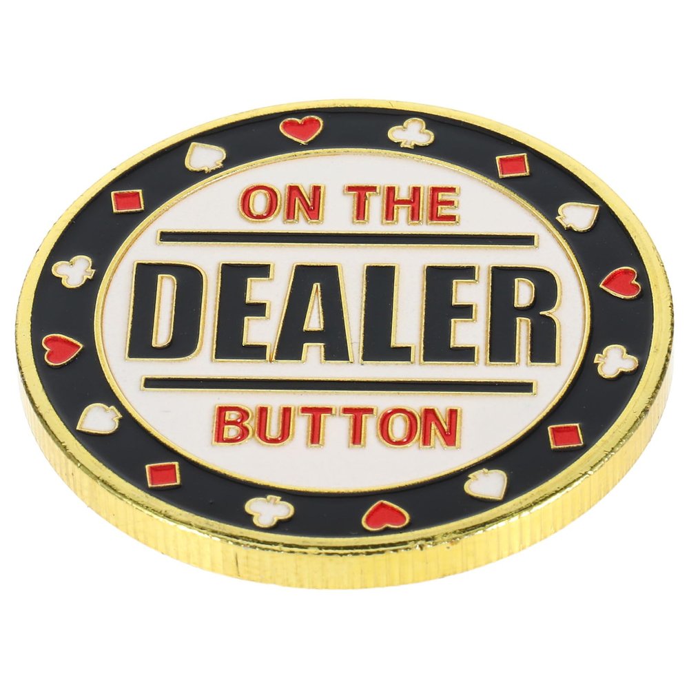 HEANUJJ Metal Dealer Button Double-Sided Poker Chip Accessory for Counting and Game Supplies