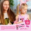 Play Hair Styling Set - Pretend Stylist Toy Kit with Hairdryer - Funny Hair Stylist Toys for Home, Kindergarten, Cute Salon Toy Kit for Entertainment, Role Play view 3