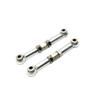 16207 16208 16209 16210 H6 Remote Control Car Steering Rod Metal Steering Linkage Replacement Part Compatible with RC Vehicles(Silver) view 1
