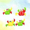 HEANUJJ Wind-up Crab for Boy Girl Red Green Yellow Plastic Clockwork Crabs Safe and Smooth Easy Grasp for Coordination and Parent- Communication view 3