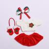 10 cm, 17 cm, 38 cm, Trendy Dolls Change Clothes, Casual and Cute Suits (Christmas Sweater Skirt Four-Piece Set (38cm)) view 1