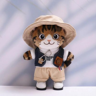 10 cm, 17 cm, 38 cm, Trendy Dolls Change Clothes, Casual and Cute Suits (Denim Vest Five-Piece Set)