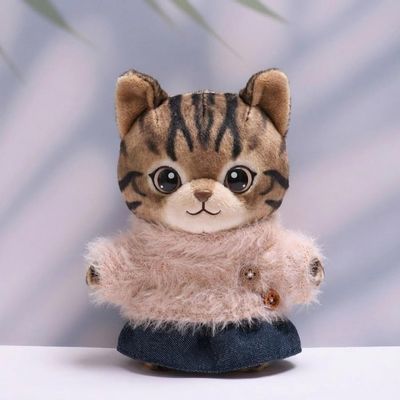 10 cm, 17 cm, 38 cm, Trendy Dolls Change Clothes, Casual and Cute Suits (Light Brown Button-up top Two-Piece Set)