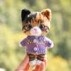 10 cm, 17 cm, 38 cm, Trendy Dolls Change Clothes, Casual and Cute Suits (Purple Button Pattern Sweater) view 1