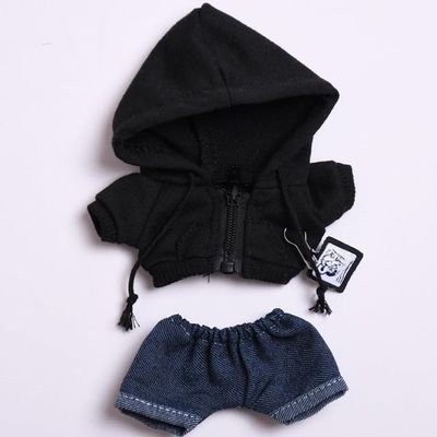 10 cm, 17 cm, 38 cm, Trendy Dolls Change Clothes, Casual and Cute Suits (Black Sweater Set)