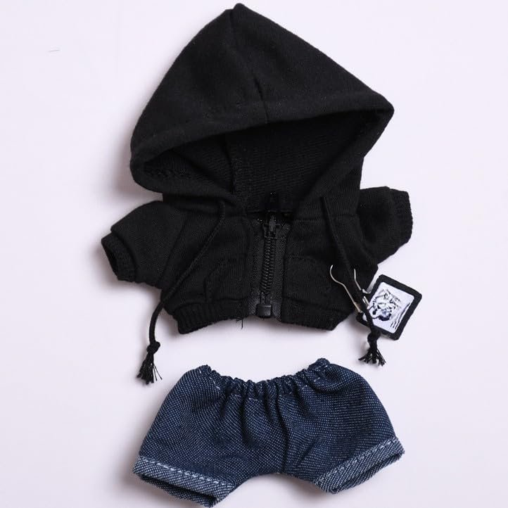 10 cm, 17 cm, 38 cm, Trendy Dolls Change Clothes, Casual and Cute Suits (Black Sweater Set)