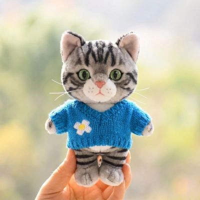 10 cm, 17 cm, 38 cm, Trendy Dolls Change Clothes, Casual and Cute Suits (Flower Blue Sweater)