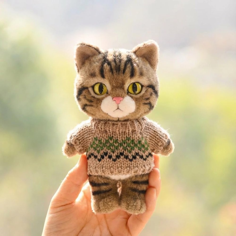 10 cm, 17 cm, 38 cm, Trendy Dolls Change Clothes, Casual and Cute Suits (Brown Corrugated Sweater)