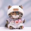 10 cm, 17 cm, 38 cm, Trendy Dolls Change Clothes, Casual and Cute Suits (White ice Cream Overalls Three-Piece Set) view 1