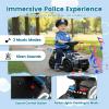 Costzon Police Car Ride On, Toddler Foot-to-Floor Sliding Car with Siren Sounds, Music & Flashing Lights, Under-Seat Storage, Kids Ride On Toys for Boys Girls 18+ Months view 2