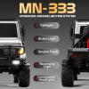 MN-333 1/18 Semi-Truck RC Crawler, Unimog U4000 4WD Full Scale Off Road RC Rock Crawler, 4x4 RC Car RTF Alloy Climing Vehicle for Hobby Gifts view 4