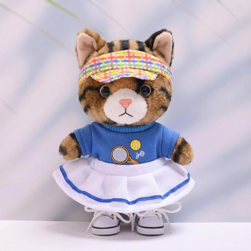 10 cm, 17 cm, 38 cm, Trendy Dolls Change Clothes, Casual and Cute Suits (Blue Tennis Skirt Set)