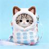 10 cm, 17 cm, 38 cm, Trendy Dolls Change Clothes, Casual and Cute Suits (White Kitten Messenger Bag) view 1