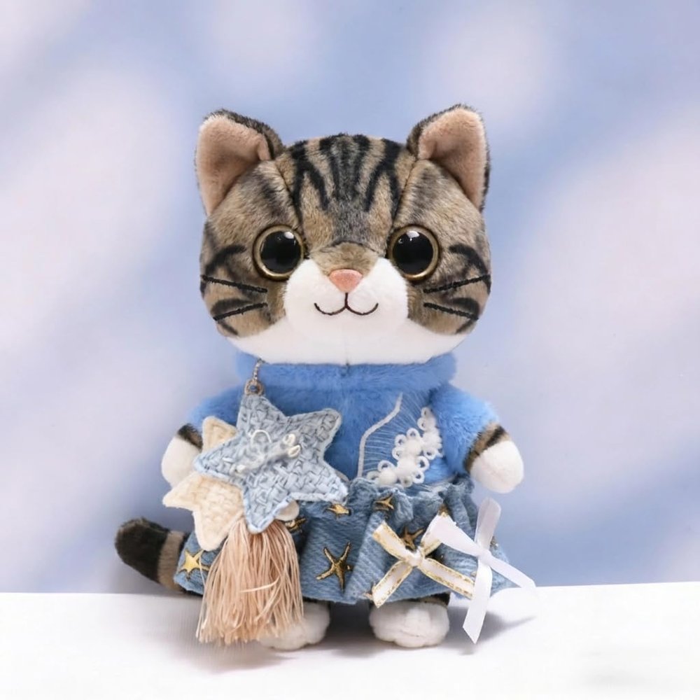 10 cm, 17 cm, 38 cm, Trendy Dolls Change Clothes, Casual and Cute Suits (Denim Strap Skirt (10cm))