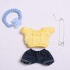 10 cm, 17 cm, 38 cm, Trendy Dolls Change Clothes, Casual and Cute Suits (Yellow T-Shirt Set) view 1