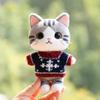10 cm, 17 cm, 38 cm, Trendy Dolls Change Clothes, Casual and Cute Suits (Red Sweater on Black Background) view 1