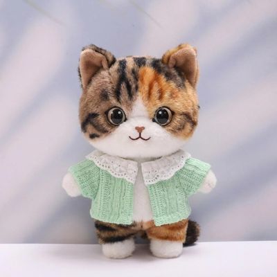 10 cm, 17 cm, 38 cm, Trendy Dolls Change Clothes, Casual and Cute Suits (Green Wool Cardigan (10cm))