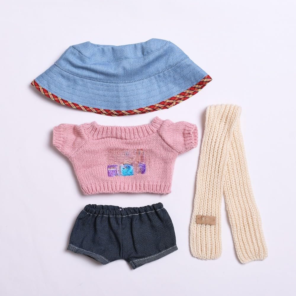 10 cm, 17 cm, 38 cm, Trendy Dolls Change Clothes, Casual and Cute Suits (Pink Sweater Set)