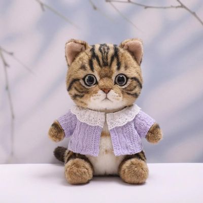 10 cm, 17 cm, 38 cm, Trendy Dolls Change Clothes, Casual and Cute Suits (Purple Wool Cardigan)