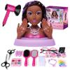 Oeasic Hair Styling Doll Head 10.5 with Washable Makeup Set, 3-in-1 Pretend Hair Salon Playset with 20+ Accessories, Styling Head Toy for Girls, Birthday for Ages 310 view 1