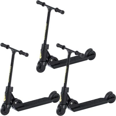 ydzqdxzz 3Pcs Finger Scooter - 2-Wheeled Scooter - Foldable Finger BMX with Brake | Finger Board Accessories for Teen | Educational Toys | Non-Slip Fun Skateboards Boards and Bikes