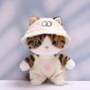 10 cm, 17 cm, 38 cm, Trendy Dolls Change Clothes, Casual and Cute Suits (Beige hat Overalls Set (10cm)) view 1