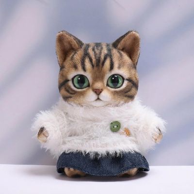 10 cm, 17 cm, 38 cm, Trendy Dolls Change Clothes, Casual and Cute Suits (White Button-up top Set (10cm))