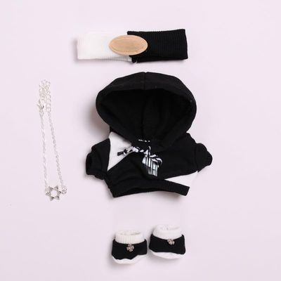 10 cm, 17 cm, 38 cm, Trendy Dolls Change Clothes, Casual and Cute Suits (Black Trend Sweater Set)