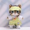 10 cm, 17 cm, 38 cm, Trendy Dolls Change Clothes, Casual and Cute Suits (Green Grid) view 1