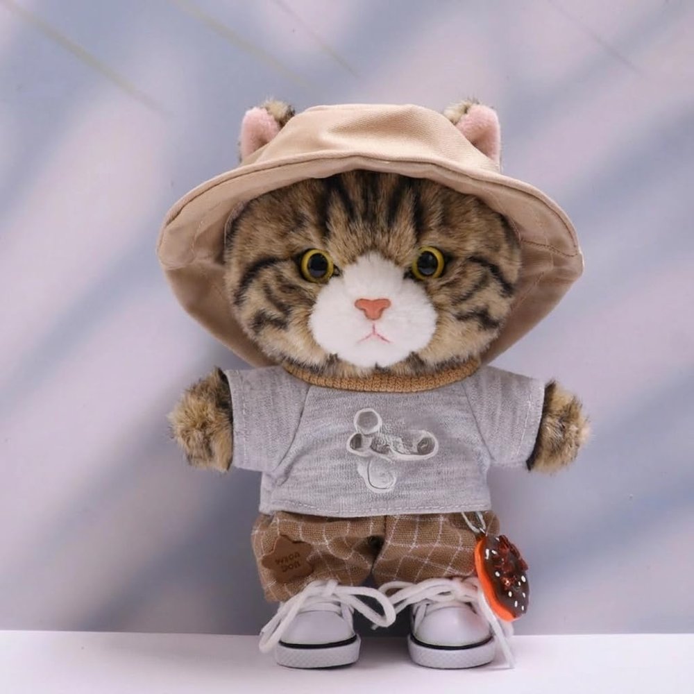 10 cm, 17 cm, 38 cm, Trendy Dolls Change Clothes, Casual and Cute Suits (Grey T-Shirt Package)