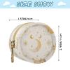 Starry Retro Boho Moons Baby Pacifier Storage Case Portable Coin Purse Change Holder, Small Item Storage pouching view 3