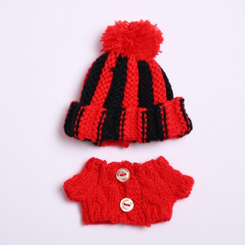 10 cm, 17 cm, 38 cm, Trendy Dolls Change Clothes, Casual and Cute Suits (Button red Sweater Set)