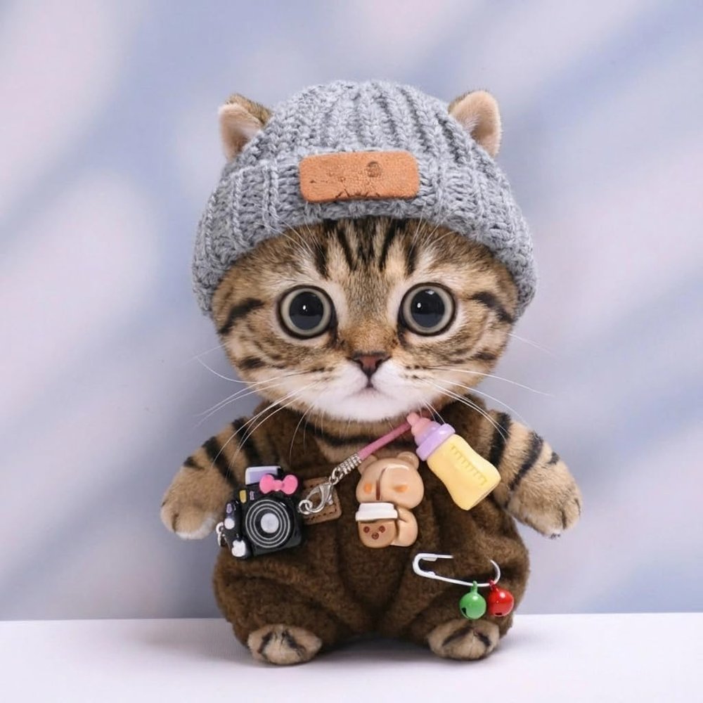 10 cm, 17 cm, 38 cm, Trendy Dolls Change Clothes, Casual and Cute Suits (Brown Bottle Overalls Set)
