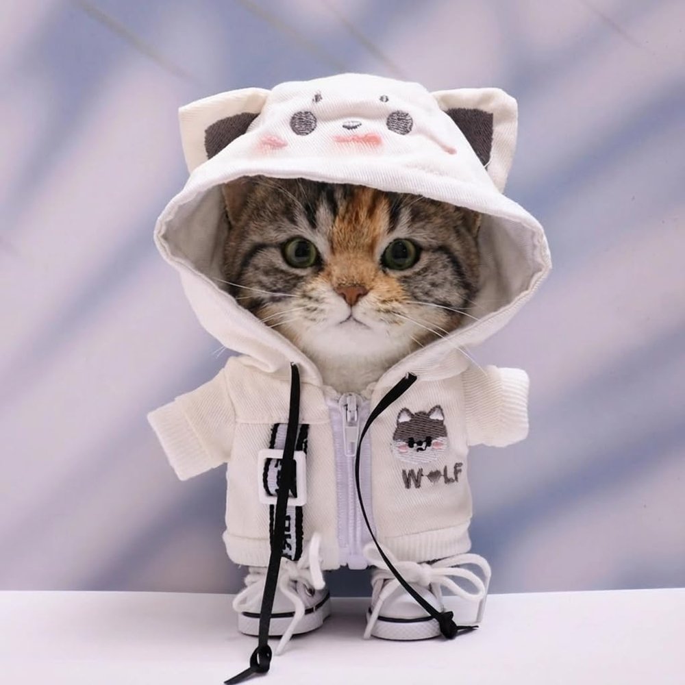 10 cm, 17 cm, 38 cm, Trendy Dolls Change Clothes, Casual and Cute Suits (Little Wolf Hoodie Set B)