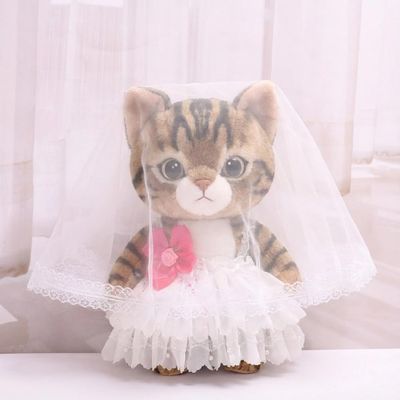 10 cm, 17 cm, 38 cm, Trendy Dolls Change Clothes, Casual and Cute Suits (White Wedding Dress Three-Piece Set (38cm))