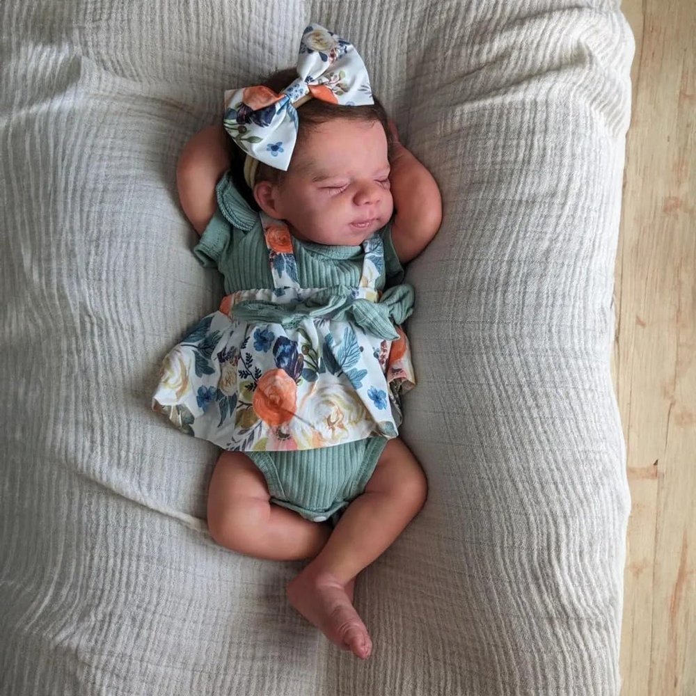 Anano Baby Doll with Accessories Vinyl Toy 19inch Life Like Babys Dolls That Look Real Children Realistic Newborn Baby Doll Babys Dolls for 2+ Year Old Children Bebes Reborn