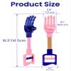 Duseu 2 PCS Robot Hand Grabber Toy, Robotic Hand for Kids, Robot Arm Grabber Claw, Mechanical Retro Interactive Toy, (Blue & Pink) view 2