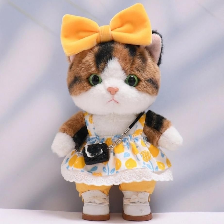 10 cm, 17 cm, 38 cm, Trendy Dolls Change Clothes, Casual and Cute Suits (Yellow Bow Skirt Pants Set)