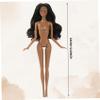 1/6 Scale Action Figure, Multi Jointed Movable Female Action Figure Body for Display & Collection, Black Hair. view 2