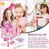 Children Makeup Sets, Safe Washable Beauty Kit, Pretend Makeup Kit with Cosmetic Bag, Princess Vanity Accessories, Washable Set with Play Accessories, for Kid, Girls Age 8 to 12 view 3