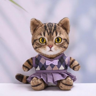 10 cm, 17 cm, 38 cm, Trendy Dolls Change Clothes, Casual and Cute Suits (Purple Women's Rhombus Vest Set)