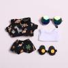 10 cm, 17 cm, 38 cm, Trendy Dolls Change Clothes, Casual and Cute Suits (Black Beach Suit Five-Piece Set) view 1