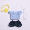 10 cm, 17 cm, 38 cm, Trendy Dolls Change Clothes, Casual and Cute Suits (Blue T-Shirt Set) view 1