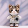 10 cm, 17 cm, 38 cm, Trendy Dolls Change Clothes, Casual and Cute Suits (Light Blue Flower Cheongsam Set) view 1