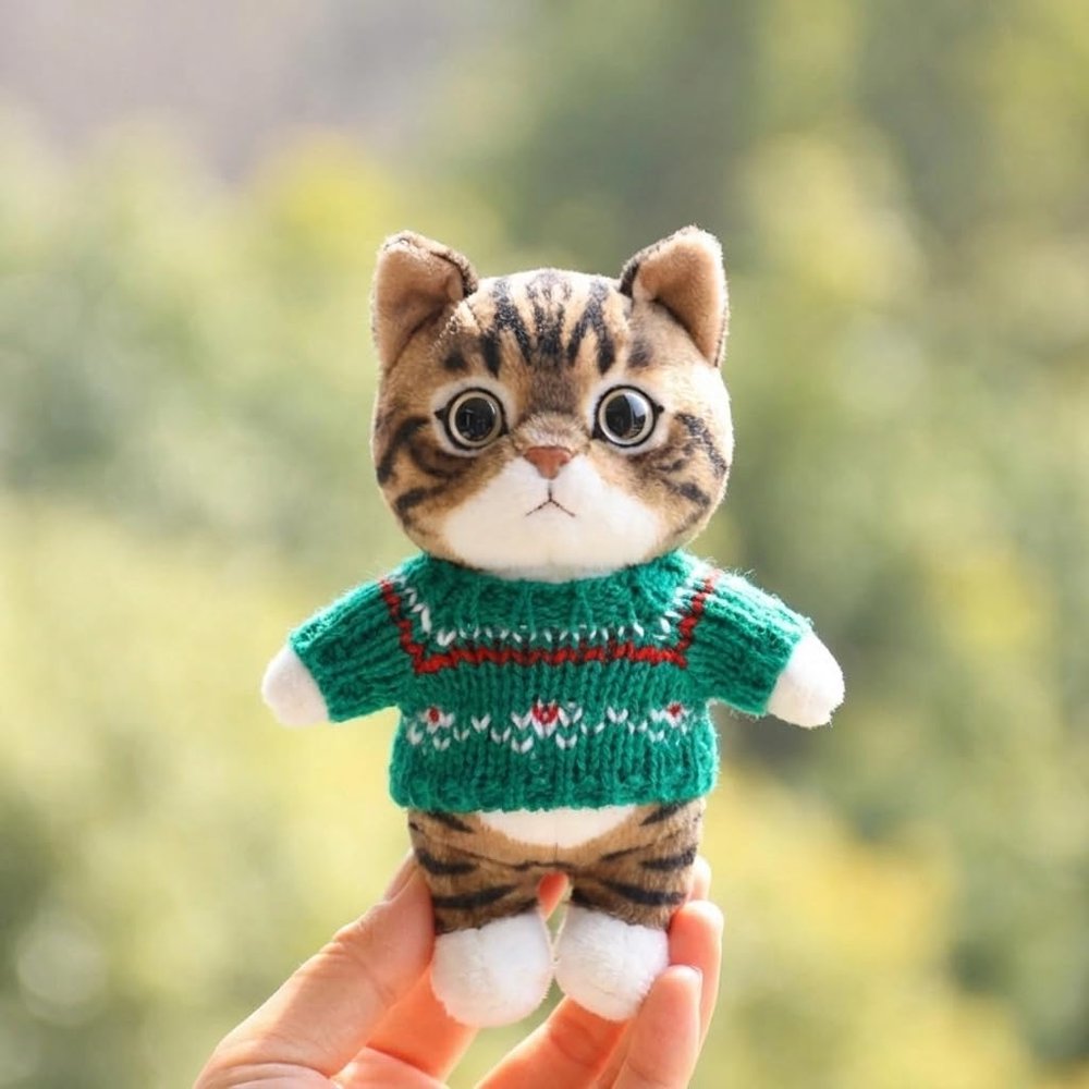 10 cm, 17 cm, 38 cm, Trendy Dolls Change Clothes, Casual and Cute Suits (Green Sweater (10cm))
