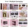 Play Corner Kitchen, Ultimate Interactive Wooden Kids Playset with Light, Light, Montessori Pretend Play Toys, Kids Cooking Playset for Girls & Boys Ages 3+(Pink) view 4